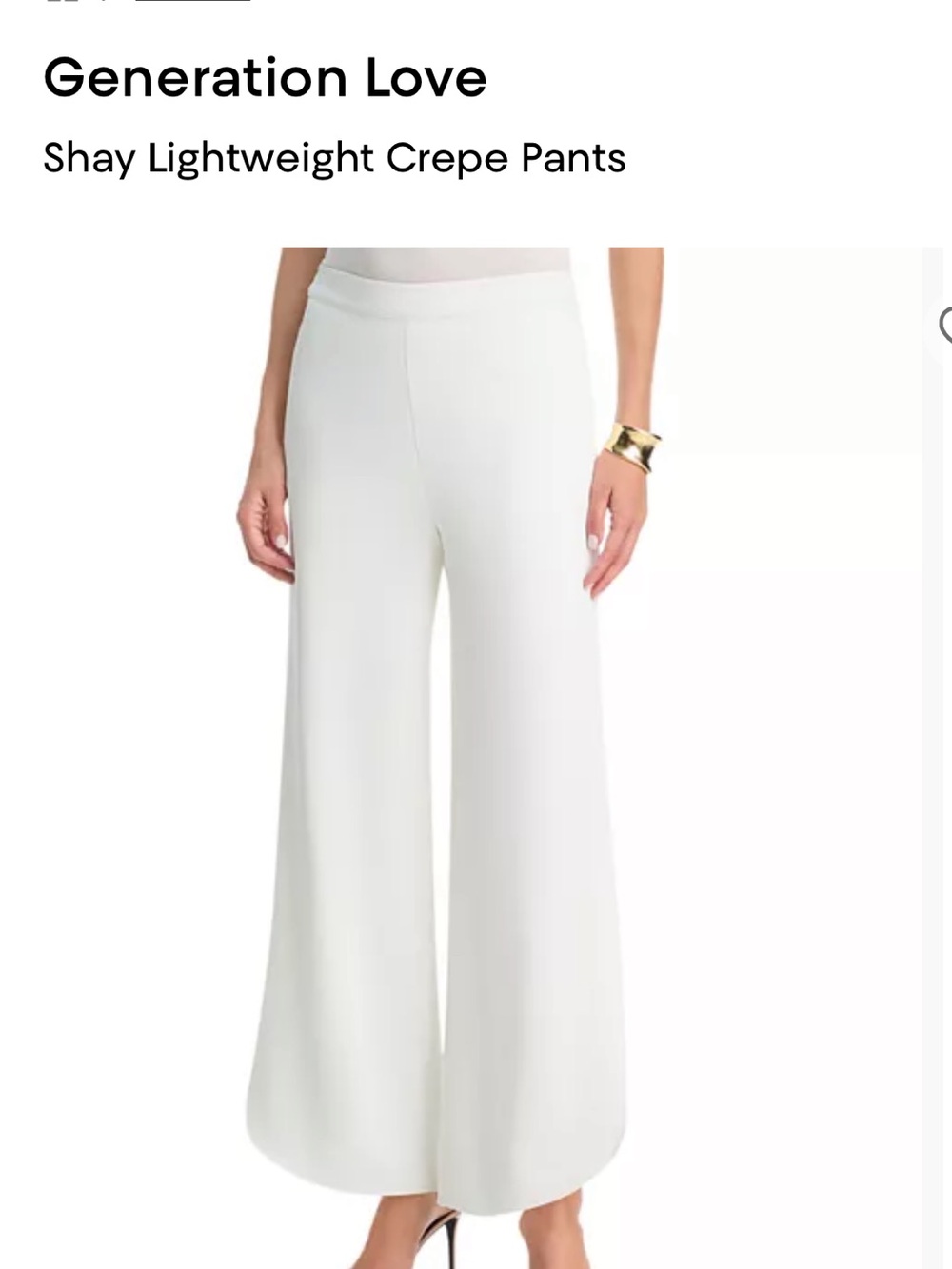 Generation Love
Shay Lightweight Crepe Pants size XS